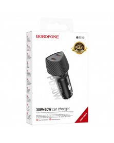 Автомобильное Зарядное Устройство 12V- 2*Type-C выхода   Borofone BZ  31D 3..