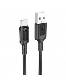 Кабель  USB - Type C Borofone BX111 1.0 m,3.0A Black, коробочка Пластик