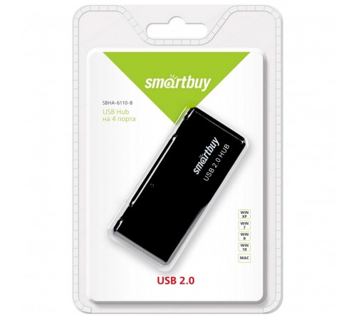 USB-концентратор SmartBuy (SBHA-6110-K) Black USB-концентратор SmartBuy (SBHA-6110-K) Black