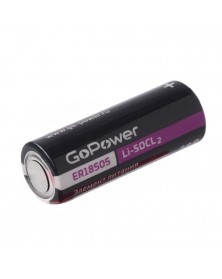 Элемент питания GoPower ER18505 PC1 Li-SOCl2 3.6V без выводов (1/10/500)..