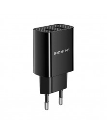 Сетевое Зарядное Устройство 220V- 2*USB выхода Borofone BA 53A 2.1A Blac.. Сетевое Зарядное Устройство 220V- 2*USB выхода Borofone BA 53A 2.1A Blac..