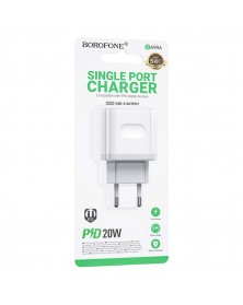 Сетевое Зарядное Устройство 220V- 1*Type-C выход   Borofone BA  99A  3.0A W..