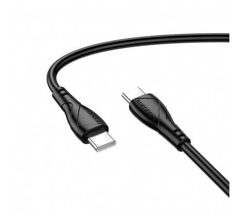 Кабель  Type-C - Type-C Borofone BX121 1.0 m,3.0A, Black, коробочка Пластик, PD60W