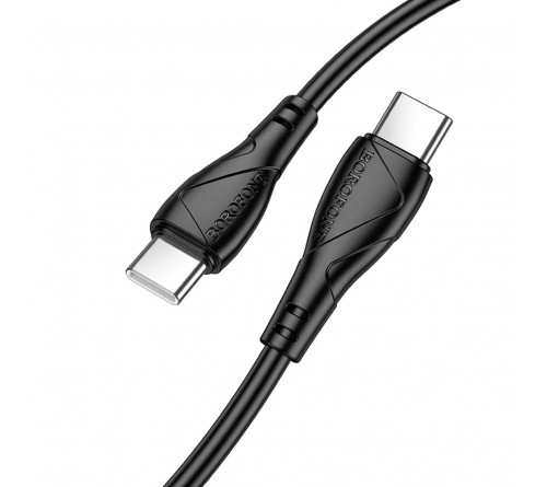 Кабель  Type-C - Type-C Borofone BX121 1.0 m,3.0A, Black, коробочка Пластик, PD60W