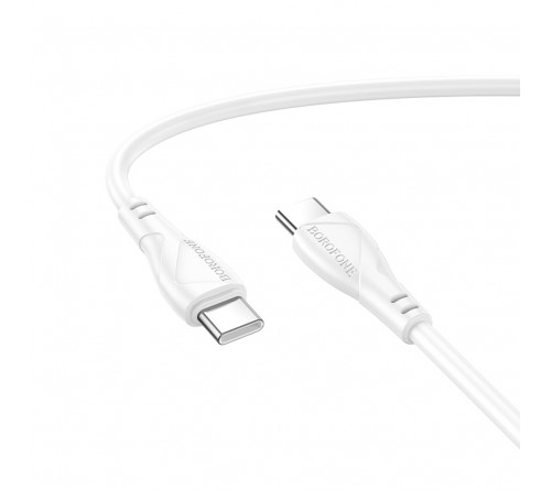Кабель  Type-C - Type-C Borofone BX121 1.0 m,3.0A, White, коробочка Пластик, PD60W