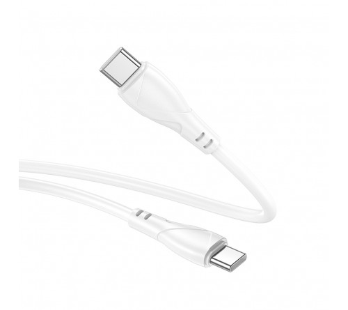 Кабель  Type-C - Type-C Borofone BX121 1.0 m,3.0A, White, коробочка Пластик, PD60W