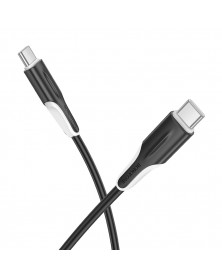 Кабель  Type-C - Type-C Borofone BX119 1.0 m,3.0A, Black, коробочка Пластик, PD60W