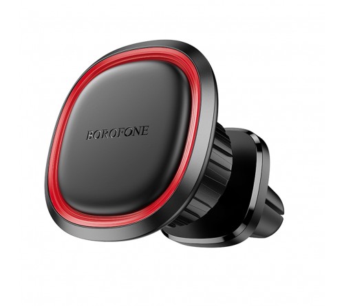Автодержатель Borofone BH124 Roman для смартфона, на воздуховод, пластик, магнитный, Black-Red