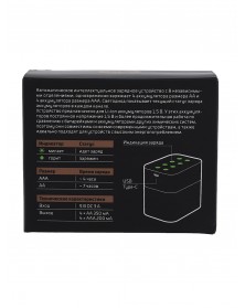 Зарядное устройство  GoPower SmartCase Li-ion 8 слотов +4AA и 4AAA (1/45)..