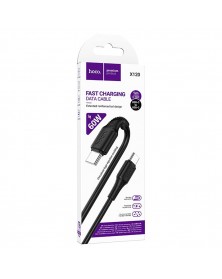 Кабель  Type-C - Type-C Hoco X120 1.0 m, 3.0A, Black, коробочка Пластик PD ..