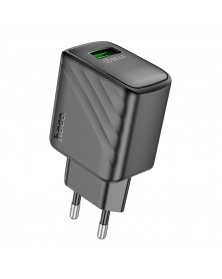 Сетевое Зарядное Устройство 220V- 1*USB выход   Hoco CS21A  3.0A Black QC3...