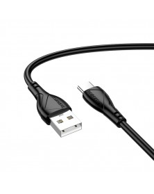 Кабель  USB - Type C Borofone BX121 1.0 m,3.0A Black, коробочка Пластик