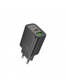 Сетевое Зарядное Устройство 220V- 1*Type-C выход + 1*USB  Hoco N  63  3.0A ..