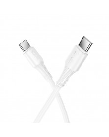 Кабель Type-C - Type-C Hoco X120 1.0 m, 3.0A, White, коробочка Пластик PD .. Кабель Type-C - Type-C Hoco X120 1.0 m, 3.0A, White, коробочка Пластик PD ..