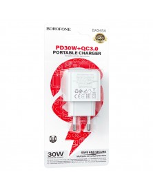 Сетевое Зарядное Устройство 220V- 1*Type-C выход + 1*USB  Borofone BAS45A  ..