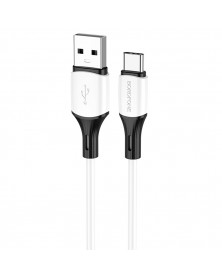 Кабель  USB - Type C Borofone BX 79 1.0 m,2.4A White, коробочка Силикон