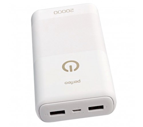 Внешний Аккумулятор Power Bank Perfeo Splash               20000 mAh 2*USB 2.1A White (PF_B4299)