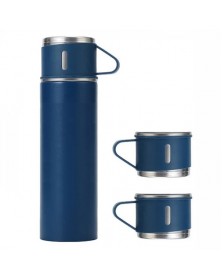 Термос Smart 450 мл с 3-мя кружками Синий.. Термос Smart 450 мл с 3-мя кружками Синий..