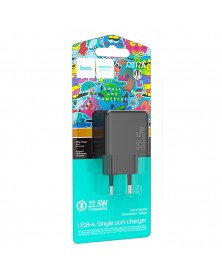 Сетевое Зарядное Устройство 220V- 1*USB выход   Hoco CS17A  3.0A Black QC3...