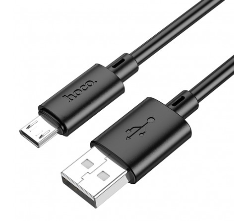 Кабель  USB - MicroUSB Hoco X 88 2.0 m,2.4A, Black,коробочка Пластик 2 Метра