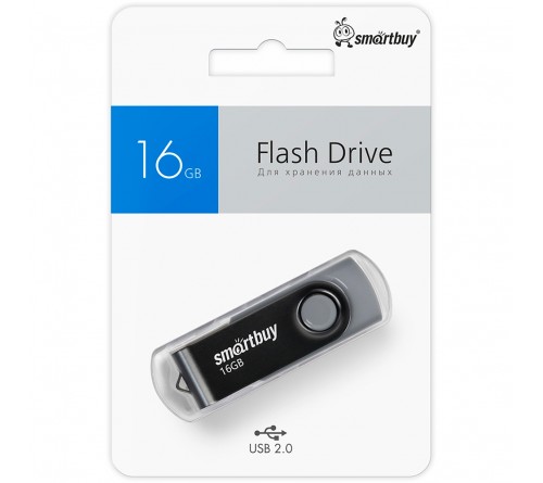 USB Флеш-Драйв  16Gb  Smart Buy Twist Color Mix