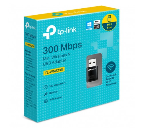 WiFi-USB Адаптер TP-LINK  (TL-WN823N) WiFi 802.11 b/g/n 300 Mb/s