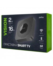 Смарт Приставка для цифрового TV DVB-T2 Perfeo VISION 2/16, Allwinner H618,..
