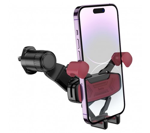 Автодержатель HOCO H   66 Gamble для смартфона, воздуховод, пластик, Black-Red