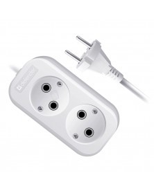 Удлинитель DEFENDER  B 220                 3.0 м  2 розетки  (40) 10A ПВС 2*1.0 mm White