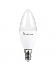 Лампа светодиодная SmartBuy (LED) C37-  15W-6000K E14 Холодный Дневной свет..