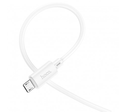 Кабель  USB - MicroUSB Hoco X 88 2.0 m,2.4A, White,коробочка Пластик 2 Метра