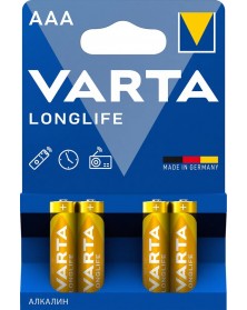 Батарейка VARTA             LR03  Alkaline  (  4BL)(96) Longlife..
