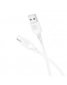 Кабель  USB - 8-pin Borofone BX113 1.0 m,2.4A White, коробочка, Силикон
