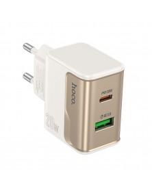 Сетевое Зарядное Устройство 220V- 1*Type-C выход + 1*USB  Hoco CS71A  3.0A ..