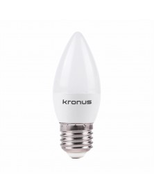 Лампа светодиодная KRONUS (LED) C37- 9,5W-4000K E27 Белый свет Свеча (KRS-0..