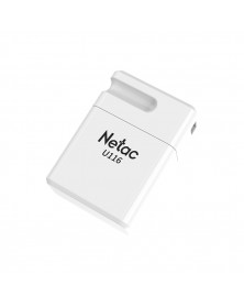 USB Флеш-Драйв    8Gb  Netac U 116 Mini White (25)..