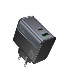 Сетевое Зарядное Устройство 220V- 1*Type-C выход + 1*USB  Hoco CS74A  3.0A ..