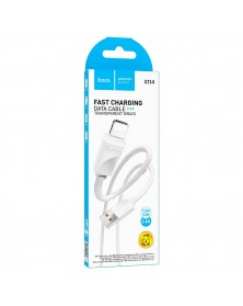 Кабель  USB - 8-pin Hoco X114 1.0 m, 2.4A, White, коробочка Пластик..