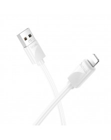 Кабель  USB - 8-pin Hoco X114 1.0 m, 2.4A, White, коробочка Пластик..