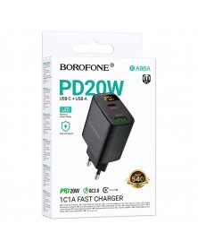 Сетевое Зарядное Устройство 220V- 1*Type-C выход + 1*USB  Borofone BA  96A ..