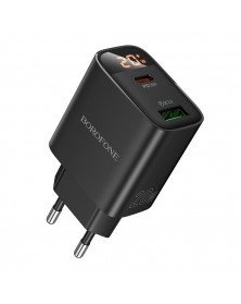 Сетевое Зарядное Устройство 220V- 1*Type-C выход + 1*USB  Borofone BA  96A ..