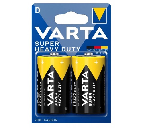 Батарейка VARTA            R20  (2BL)(24)(120)  2020  SUPER LIFE