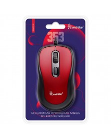 Мышь Smart Buy 353 R (USB, 2400dpi,Optical) Red Блисте.. Мышь Smart Buy 353 R (USB, 2400dpi,Optical) Red Блисте..