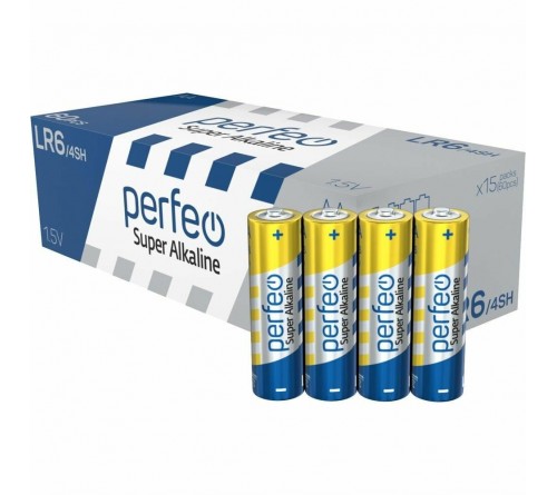 Батарейка PERFEO            LR6  Alkaline  60 BOX (60)(720)  Super Alkaline 