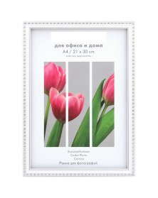 Ф/Рамка PLATINUM пласт. 21*30 КАМЕЯ - Белый с серебром с ножкой (26).. Ф/Рамка PLATINUM пласт. 21*30 КАМЕЯ - Белый с серебром с ножкой (26)..