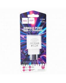 Сетевое Зарядное Устройство 220V- 1*Type-C выход   Hoco C  109A  3.0A White..