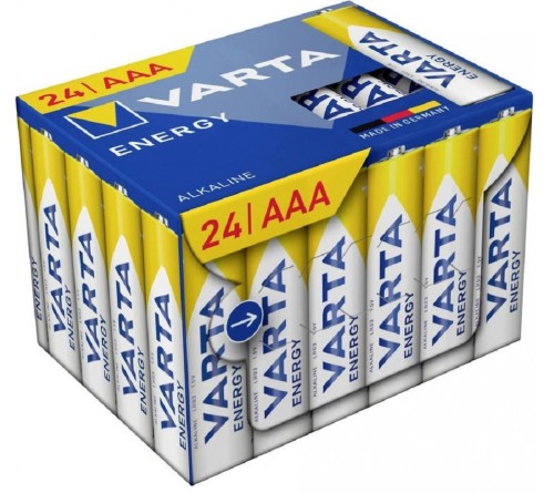Батарейка VARTA             LR03  Alkaline   Pack24  ENERGY AAA CUBE  Alkaline 1.5V (4103) (24/288)