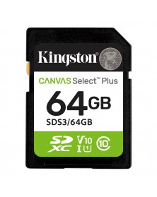 Карта памяти  SDXC    64Gb (Class  10)  Kingston Canvas Select Plus UHS-1 U..