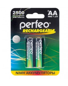 Аккумулятор PERFEO      R6 AA BL2 NI-MH 2500mAh  1.2v (2/20)