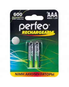 Аккумулятор PERFEO      R03 AAA BL2 NI-MH 600mAh  1.2v (2/20)..